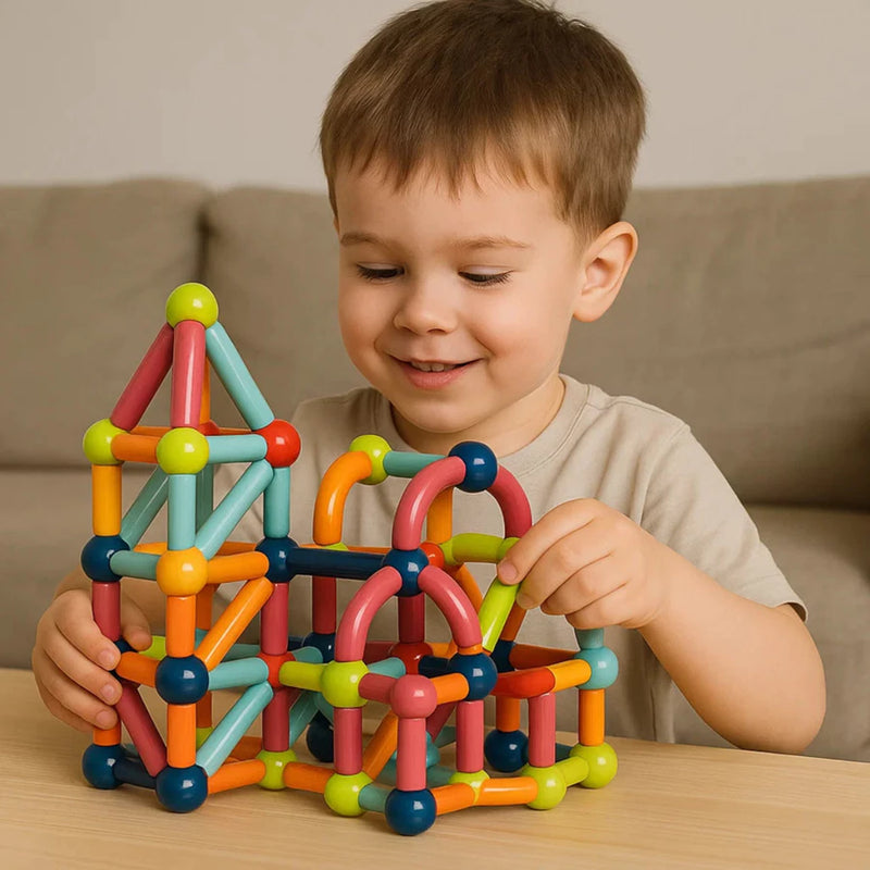 Blocos de Montar Magnéticos