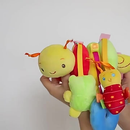 MEDOOSI Bebê Recém Nascido Mobile Centopeia Espiral /ARCO-IRIS Coruja Carrinho Brinquedo Conforto de Berço Com Chocalho