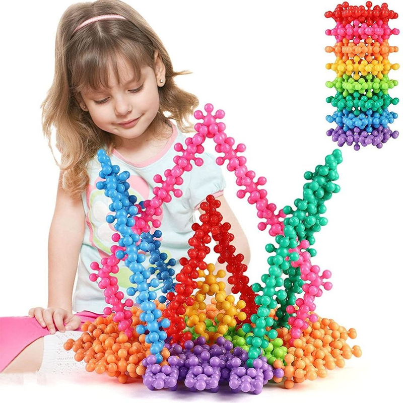 Brinquedo Blocos De Montar Encaixar 100 Peças Colorido Educativo Criativo Para Crianças