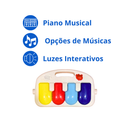 Tapete de Atividades Musical com Piano Interativo e Móbiles para Bebê - ColorBaby