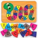 Quebra Cabeça Brinquedo Pedagógico Didático Alfabeto em MDF