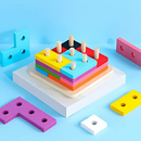 Blocos de encaixe em madeira