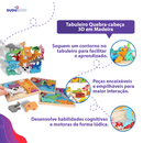 Quebra Cabeça Encaixe Divertido 3D Jogo da Velha MDF Educativo Brinquedo Bebê Pedagógico Sensorial