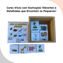 Memória Animais Jogo Com 40 Peças Brinquedos De Menina De Menino Alfabetização Educativo Pedagógico