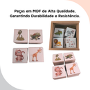 Memória Animais Jogo Com 40 Peças Brinquedos De Menina De Menino Alfabetização Educativo Pedagógico