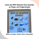 Memória Animais Jogo Com 40 Peças Brinquedos De Menina De Menino Alfabetização Educativo Pedagógico