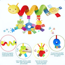 MEDOOSI Bebê Recém Nascido Mobile Centopeia Espiral /ARCO-IRIS Coruja Carrinho Brinquedo Conforto de Berço Com Chocalho