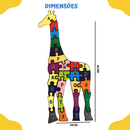 Quebra Cabeça Educativo Alfabeto e Números em MDF Brinquedo Educativo e Pedagógico