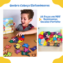 Quebra Cabeça Educativo Alfabeto e Números em MDF Brinquedo Educativo e Pedagógico