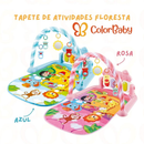 Tapete de Atividades Musical com Piano Interativo e Móbiles para Bebê - ColorBaby