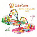 Tapete de Atividades Musical com Piano Interativo e Móbiles para Bebê - ColorBaby