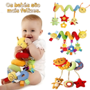 MEDOOSI Bebê Recém Nascido Mobile Centopeia Espiral /ARCO-IRIS Coruja Carrinho Brinquedo Conforto de Berço Com Chocalho
