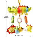 MEDOOSI Bebê Recém Nascido Mobile Centopeia Espiral /ARCO-IRIS Coruja Carrinho Brinquedo Conforto de Berço Com Chocalho