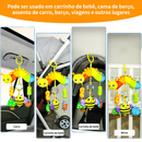 MEDOOSI Bebê Recém Nascido Mobile Centopeia Espiral /ARCO-IRIS Coruja Carrinho Brinquedo Conforto de Berço Com Chocalho