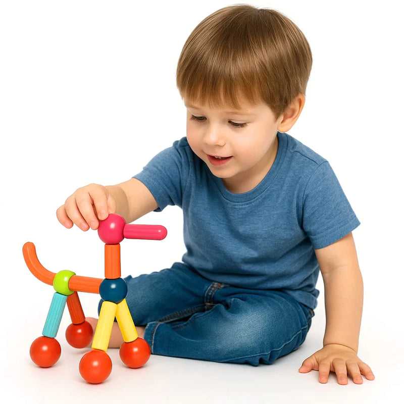 Blocos de Montar Magnéticos