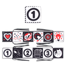 Livro De Pano Macio Para Bebês Alto Contraste Preto E Branco Sensorial Brinquedos De Pequeno Porte